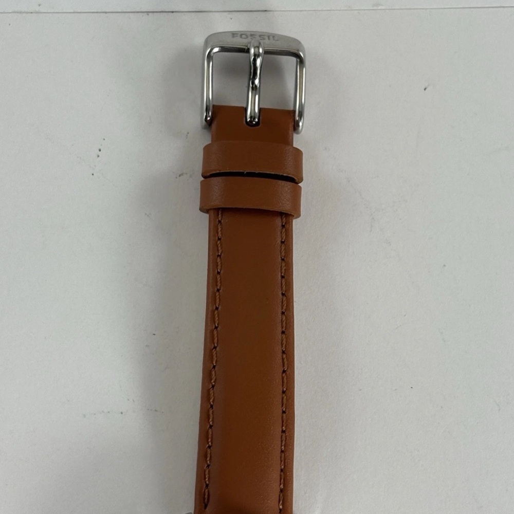 FOSSIL RYE MULTIFUNCTION Watch Blue Dial Leather Band Women's BQ3765 - Picture 10 of 16